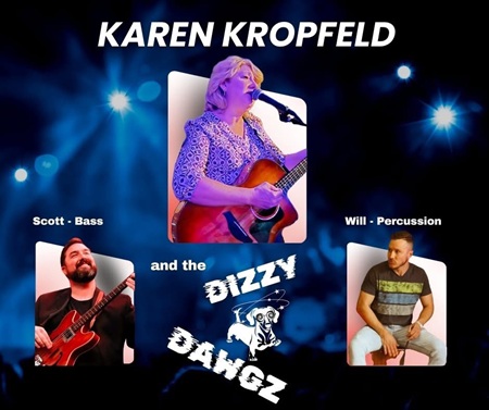 Karen Kropfeld & the Dizzy Dawgs band & singing group